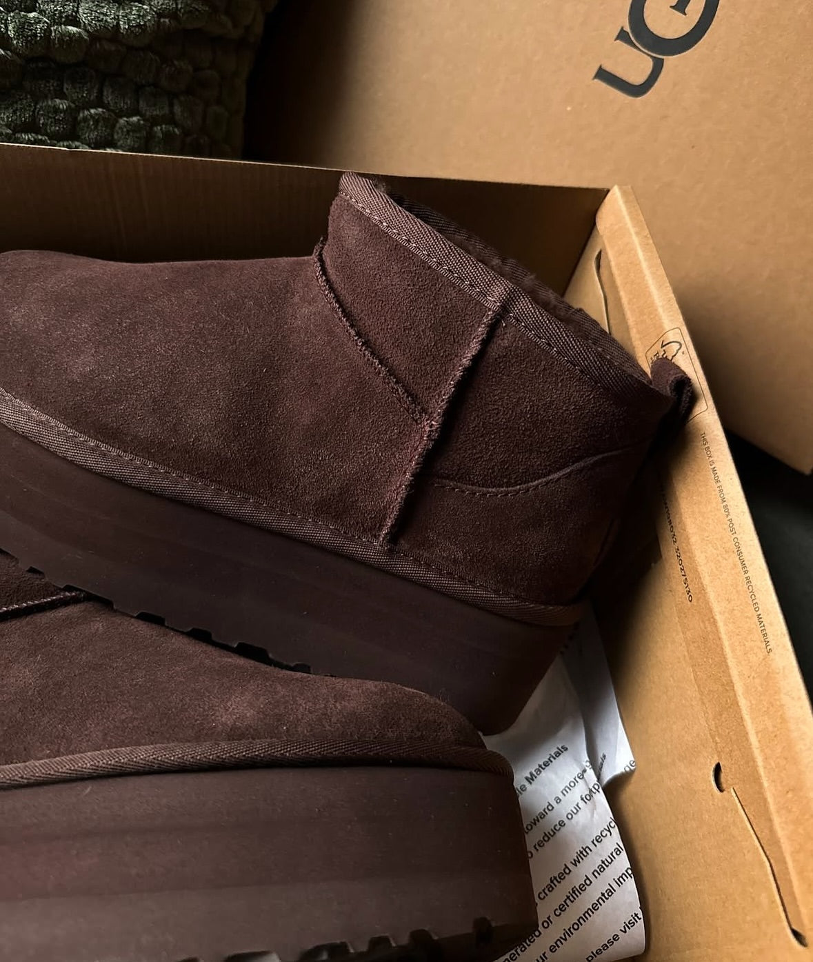 UGG Classic Ultra Mini Platform BURNT CEDAR Color